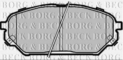 BORG & BECK bbp2333 -  Комплект тормозных колодок, дисковый тормоз